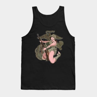 Military pin up Tank Top